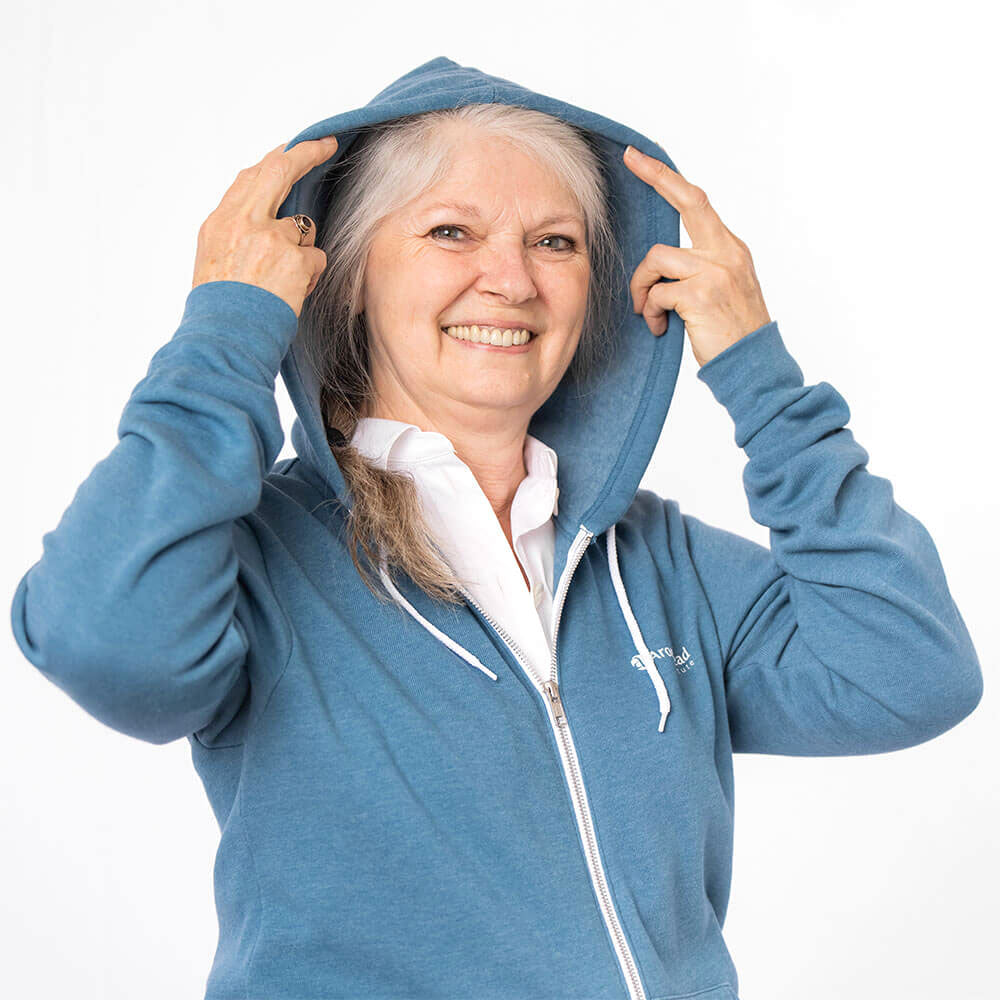 Unisex teal hoodie
